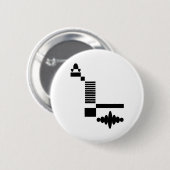 Badge Rond 5 Cm Séquence d'impulsions IRM (Devant & derrière)