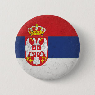 Badge Rond 5 Cm Serbie