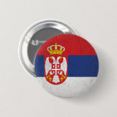 Badge Rond 5 Cm Serbie (Devant & derrière)