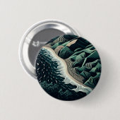 Badge Rond 5 Cm Serene Shores (Devant & derrière)