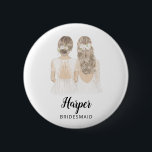 Badge Rond 5 Cm Serez-Vous L'Insigne De Proposition D'Épouse De Mo<br><div class="desc">Serez-vous ma servante d'accueil Badge simple et classique "Voulez-vous ma servante d'accueil?" Insigne avec une femme de ménage et mariée. Customisez le nom et le rôle à votre préférence. Consultez notre collection pour d'autres coiffures et robes.</div>