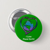 Badge Rond 5 Cm Série EARTH LOVER (Devant & derrière)