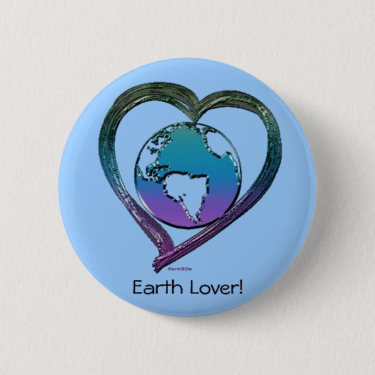 Badge Rond 5 Cm Série EARTH LOVER (Devant)