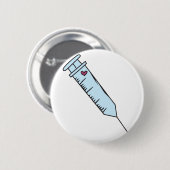 Badge Rond 5 Cm Seringue (Devant & derrière)