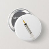 Badge Rond 5 Cm Seringue (Devant & derrière)