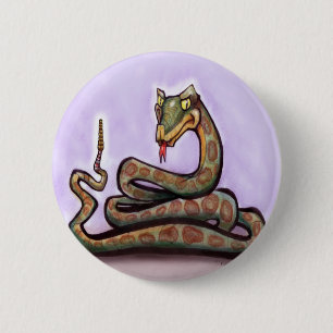Badge Rond 5 Cm Serpent