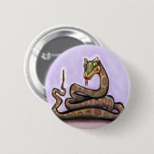 Badge Rond 5 Cm Serpent (Devant & derrière)