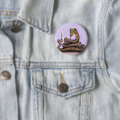 Badge Rond 5 Cm Serpent (En situation)