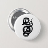 Badge Rond 5 Cm Serpent (Devant & derrière)