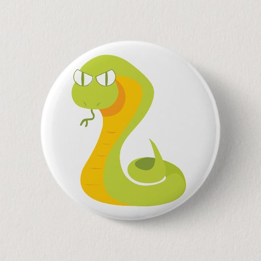 Badge Rond 5 Cm Serpent (Devant)