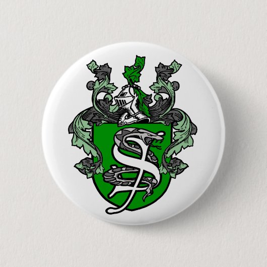Badge Rond 5 Cm Serpent Crest - Bouton (Devant)