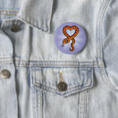Badge Rond 5 Cm Serpent de dessin animé (En situation)