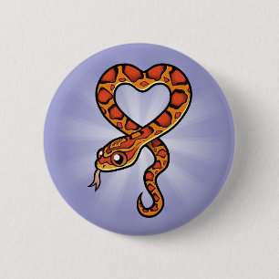 Badge Rond 5 Cm Serpent de dessin animé