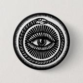 Badge Rond 5 Cm serpent mangeant sa propre queue (Devant)