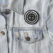 Badge Rond 5 Cm serpent mangeant sa propre queue (En situation)