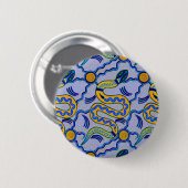Badge Rond 5 Cm Serpent tribal (Devant & derrière)