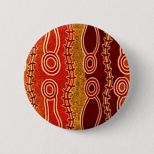 Badge Rond 5 Cm Serpents autochtones . (Devant)
