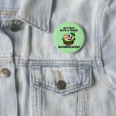 Badge Rond 5 Cm Service Avec Sourire (En situation)