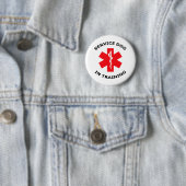 BADGE ROND 5 CM SERVICE CHIEN EN FORMATION (En situation)