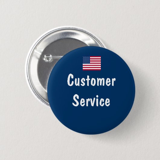 Badge Rond 5 Cm Service client (Devant & derrière)