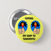 Badge Rond 5 Cm Service de mini-messages drôle (Devant & derrière)