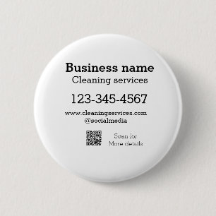 Badge Rond 5 Cm Services de nettoyage ajouter l'adresse e-mail du