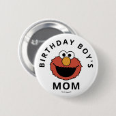 Badge Rond 5 Cm Sesame Street | Elmo - First Birthday Button (Devant & derrière)