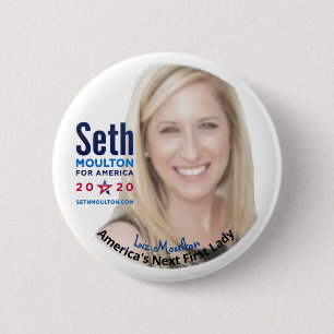 Badge Rond 5 Cm Seth Moulton 2020 : Liz Moulton pour première