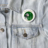 Badge Rond 5 Cm Setter Peace anglais (En situation)