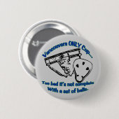 Badge Rond 5 Cm Seul bouton de la tasse de Vancouver (Devant & derrière)