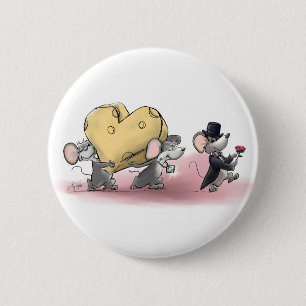 Badge Rond 5 Cm Seul le meilleur fromage fera (avec Mic, Mac & Moe