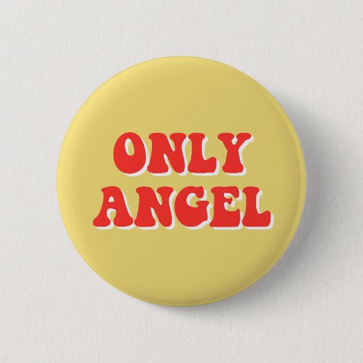 BADGE ROND 5 CM SEULEMENT ANGE (Devant)