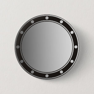 Badge Rond 5 Cm SEULEMENT dégradés de COULEUR - gris - anneaux & p