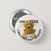 Badge Rond 5 Cm Seulement VOUS bouton (Devant & derrière)