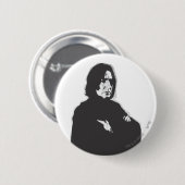 Badge Rond 5 Cm Severus Snape Arms Crossed B-W (Devant & derrière)