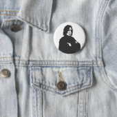 Badge Rond 5 Cm Severus Snape Arms Crossed B-W (En situation)