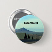 Badge Rond 5 Cm Sevierville, Tennessee (Devant & derrière)