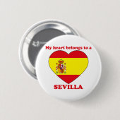 Badge Rond 5 Cm Séville (Devant & derrière)