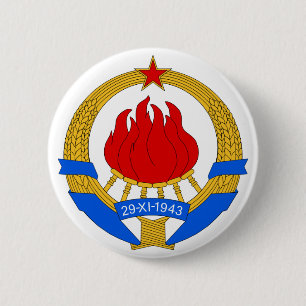 Badge Rond 5 Cm SFR Yougoslavie