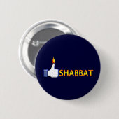 Badge Rond 5 Cm Shabbat (Devant & derrière)