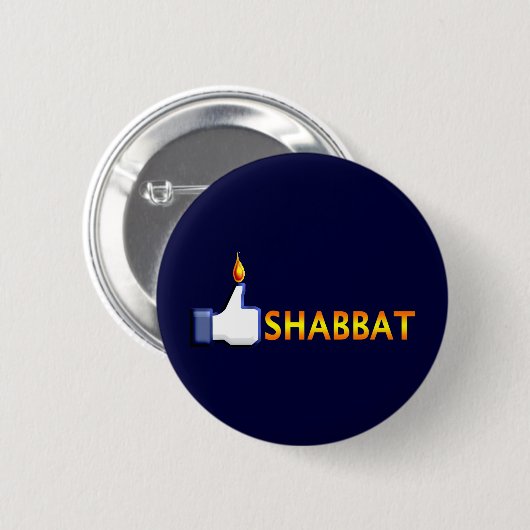 Badge Rond 5 Cm Shabbat (Devant & derrière)