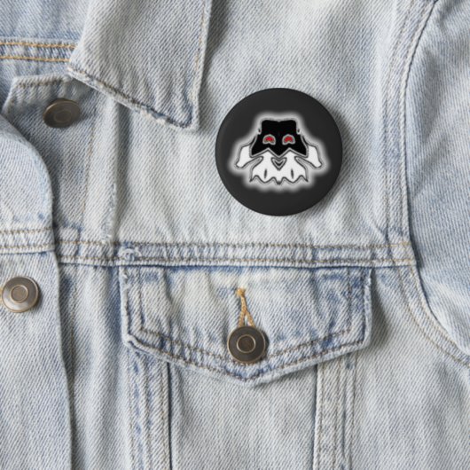 Badge Rond 5 Cm Shady Ghost (En situation)