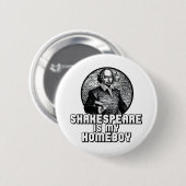 Badge Rond 5 Cm Shakespeare Est Mon Enfant (Devant & derrière)