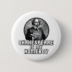 Badge Rond 5 Cm Shakespeare Est Mon Enfant