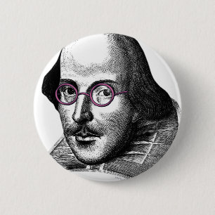 Badge Rond 5 Cm Shakespeare Lennon