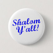 Badge Rond 5 Cm Shalom vous ! (Devant)