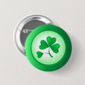 Badge Rond 5 Cm Shamrock (Devant & derrière)