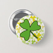 Badge Rond 5 Cm Shamrock (Devant & derrière)