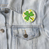 Badge Rond 5 Cm Shamrock (En situation)