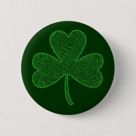 Badge Rond 5 Cm Shamrock (Devant)